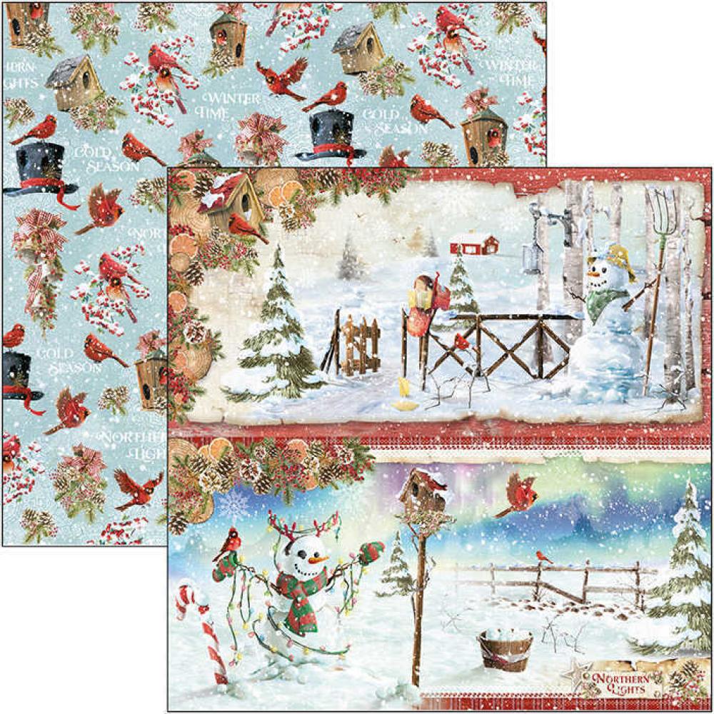 Ciao Bella 12x12 Paper Sheet Snowmen #CBSS128