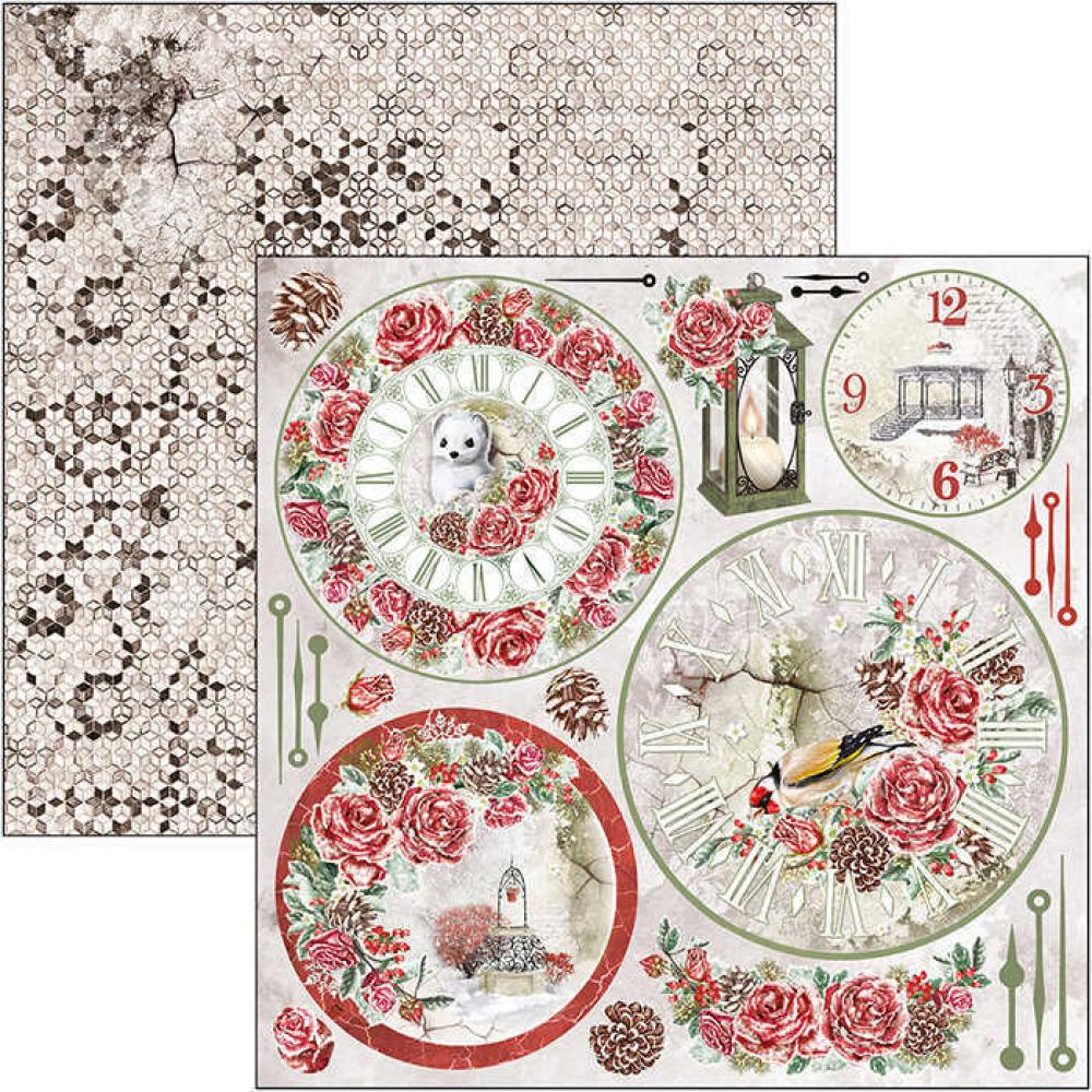 Ciao Bella 12x12 Patterns Pad Frozen Roses #CBT039