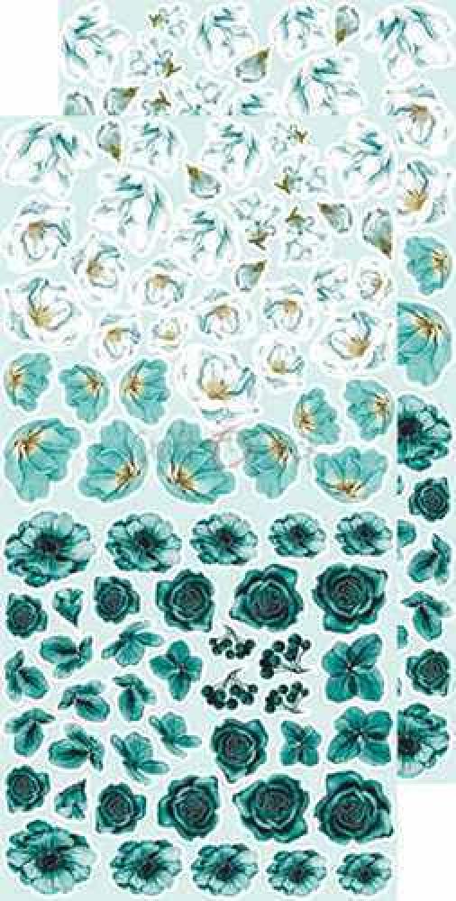 Craft O Clock Basic Flowers Set 3 Turquoise