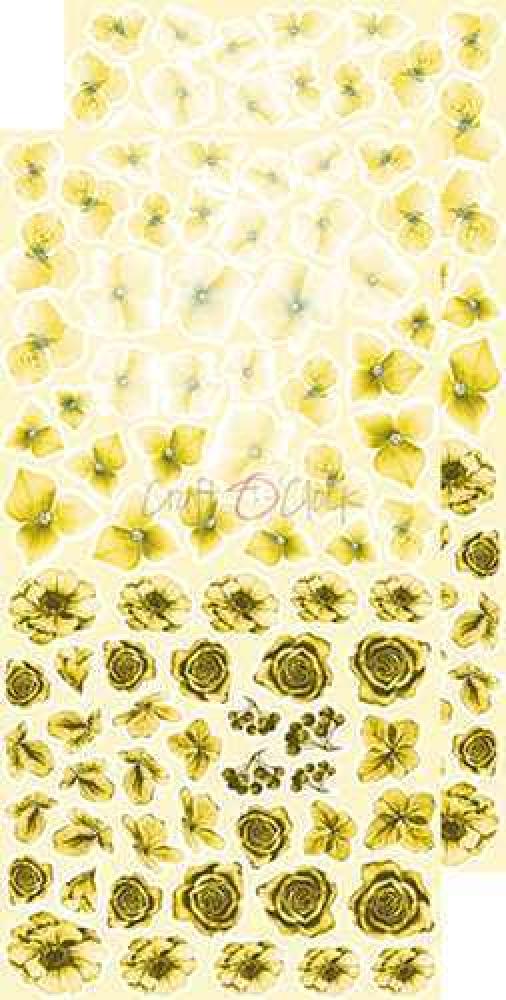 Craft O Clock Basic Flowers Set 6 Yellow