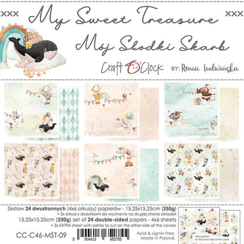 Craft O Clock 6x6 Paper Pad My Sweet Treasure