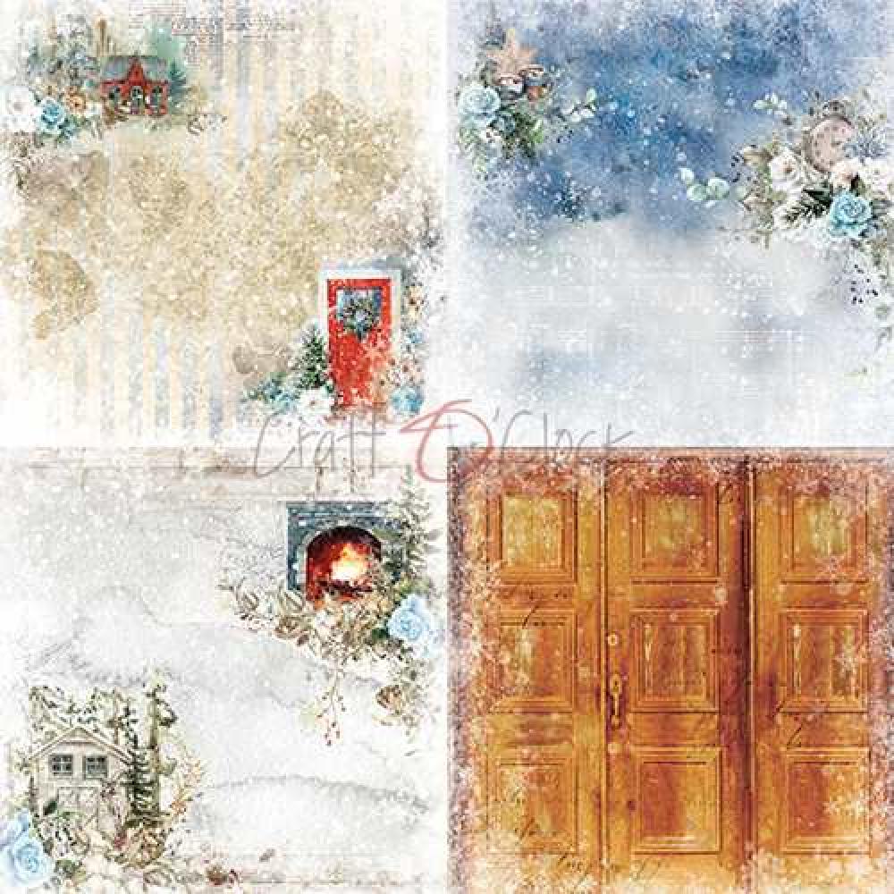 Craft O Clock 8x8 Paper Pad Holidays In Snow_eingestellt