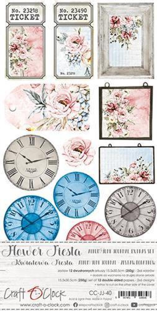 Craft O Clock Mixed Media Kit Flower Fiesta