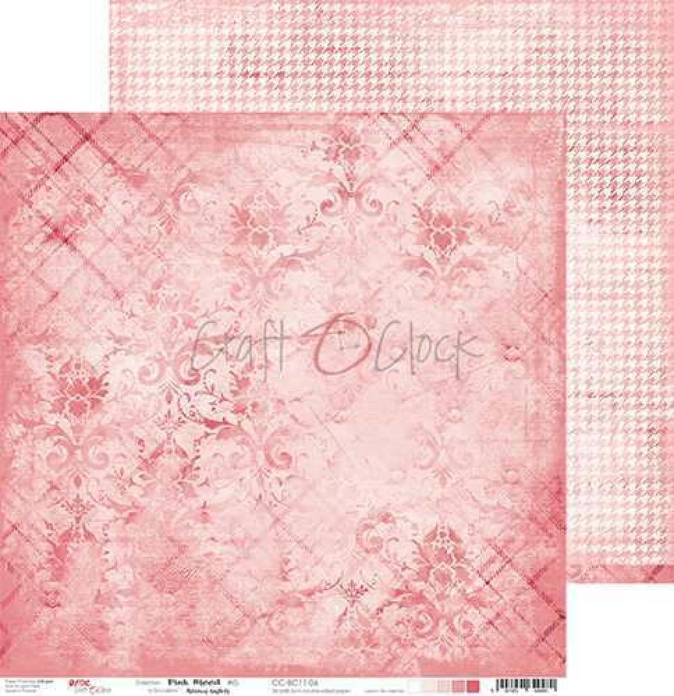 Craft O Clock 12x12 Paper Pad Basic Pink Mood #11