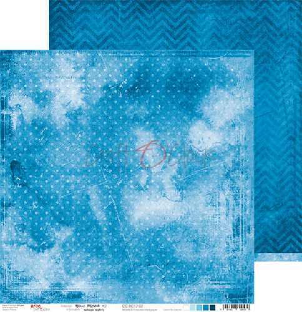 Craft O Clock 12x12 Paper Pad Basic Blue Mood #12