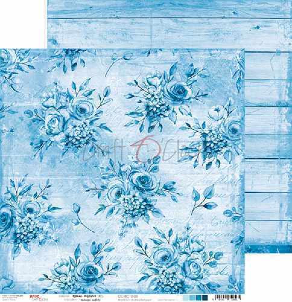 Craft O Clock 12x12 Paper Pad Basic Blue Mood #12