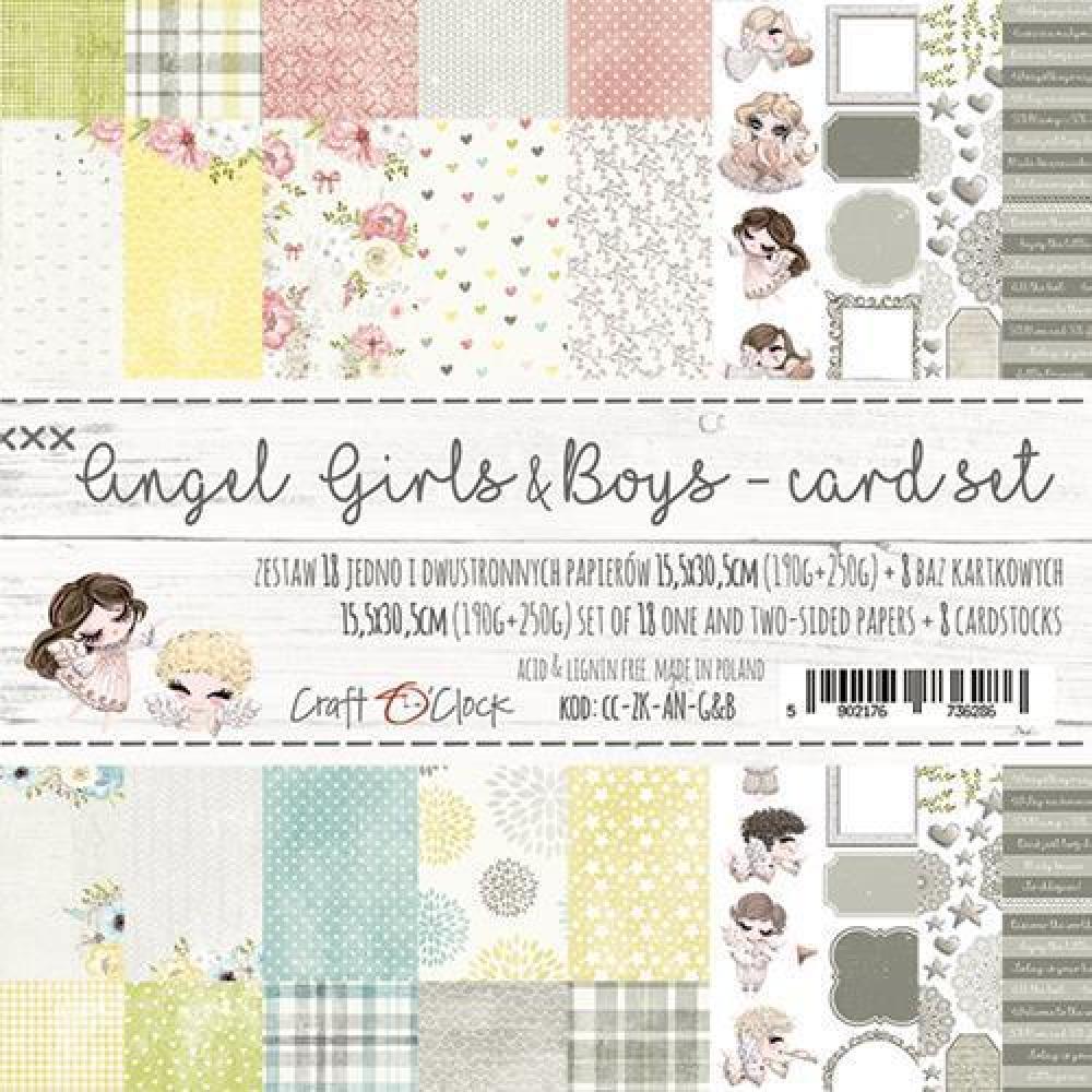 Craft O Clock Card Set Angel Girls & Boys