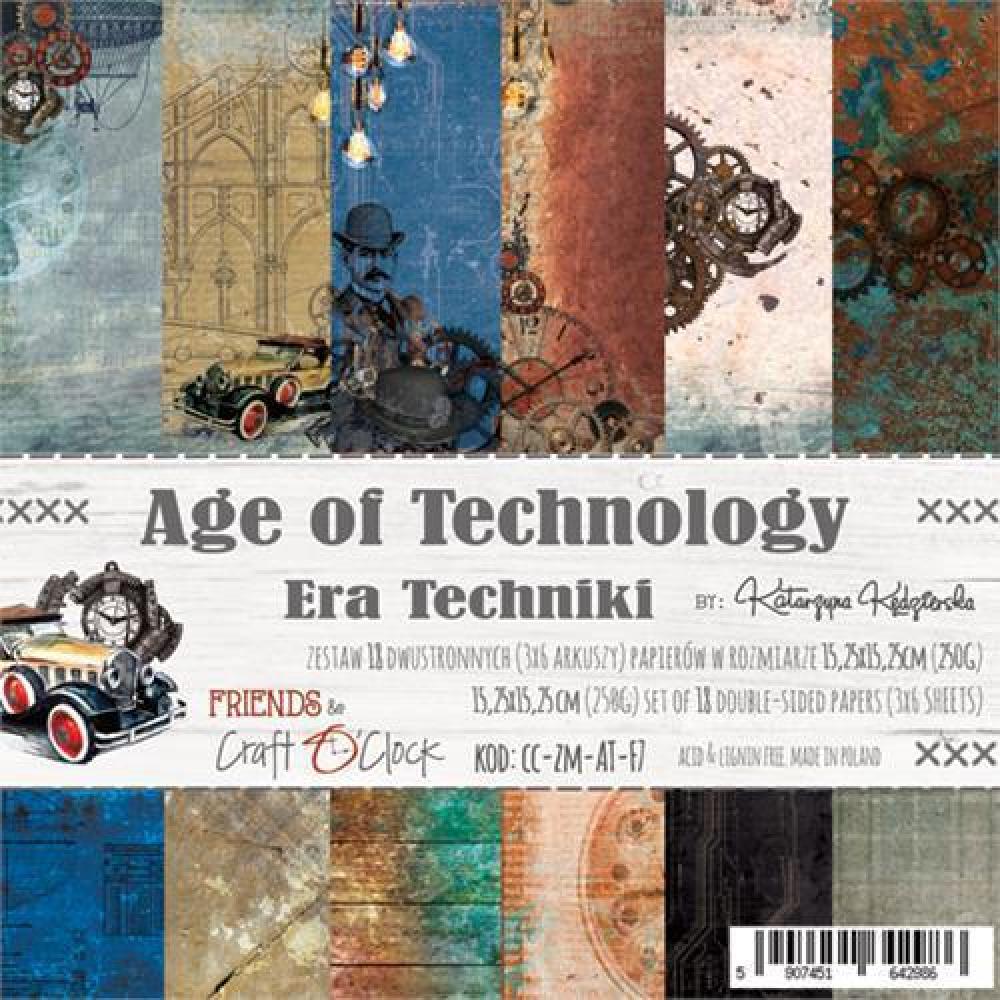 Craft O Clock Paper Pad 6x6 Age of Technology_eingestellt