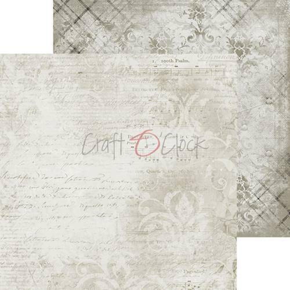 Craft O Clock 6x6 Paper Pad Basic Light Gray Mood #10