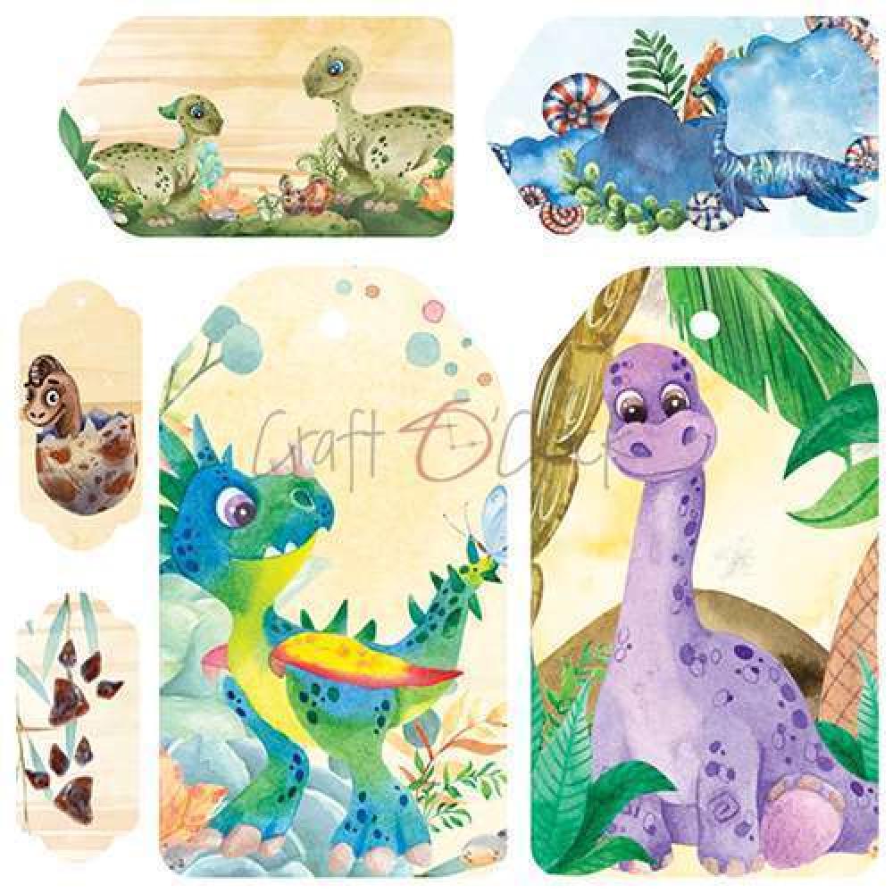 Craft O Clock 6x6 Paper Pad Dino Adventures