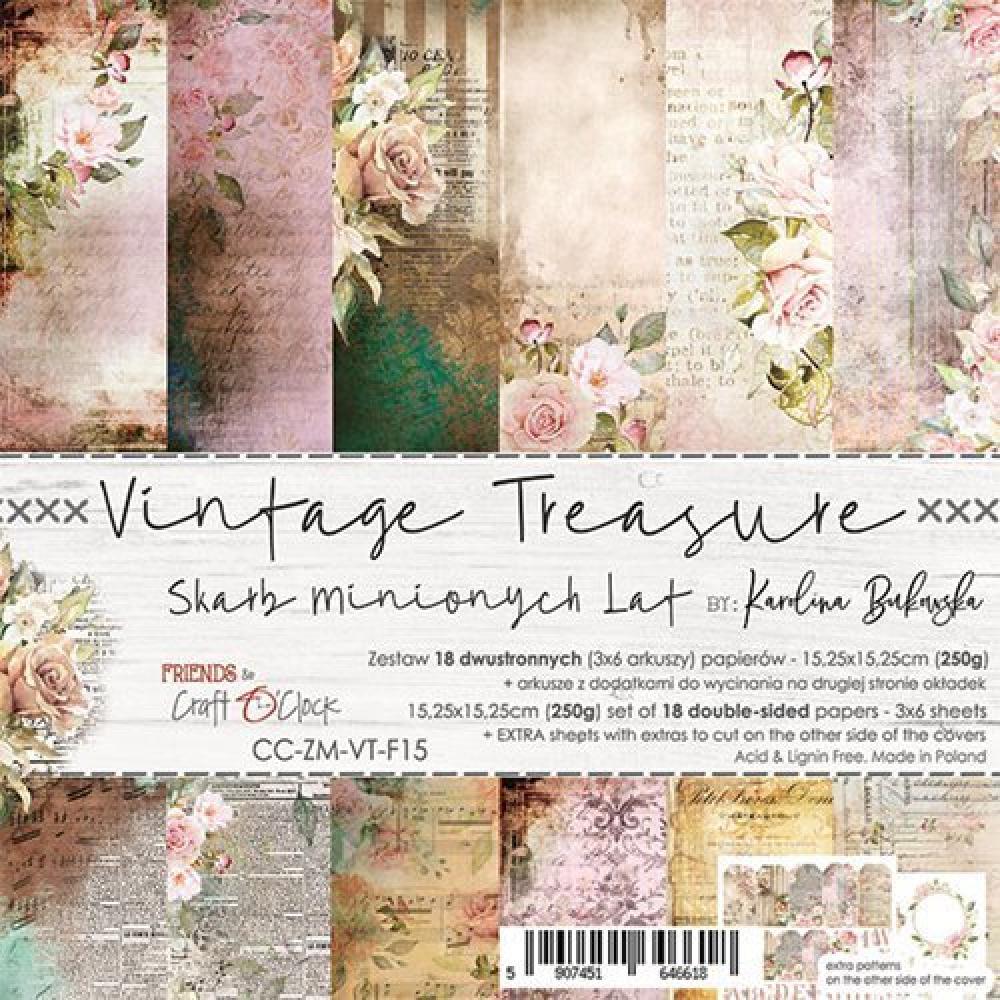 Craft O Clock 6x6 Paper Pad Vintage Treasure