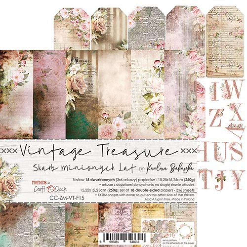 Craft O Clock 6x6 Paper Pad Vintage Treasure