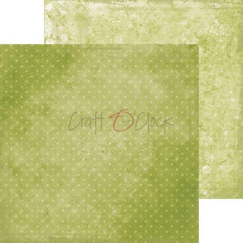 Craft O Clock 8x8 Paper Pad Basic 01 Green Mood