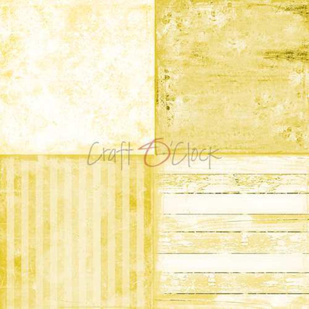 Craft O Clock 8x8 Paper Pad Yellow Mood #08