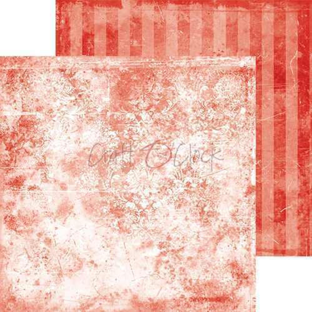 Craft O Clock 8x8 Paper Pad Basic Red Mood #13