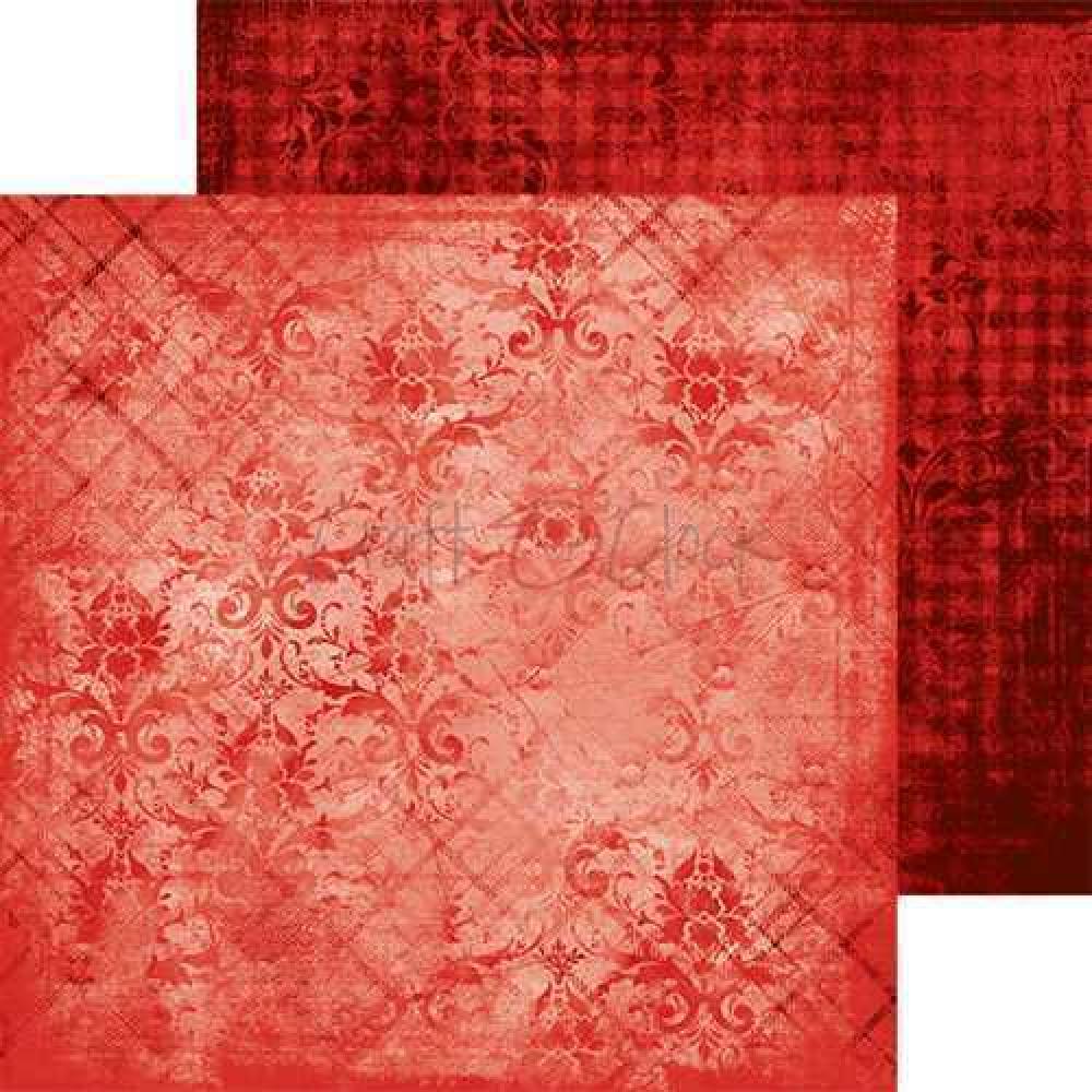 Craft O Clock 8x8 Paper Pad Basic Red Mood #13