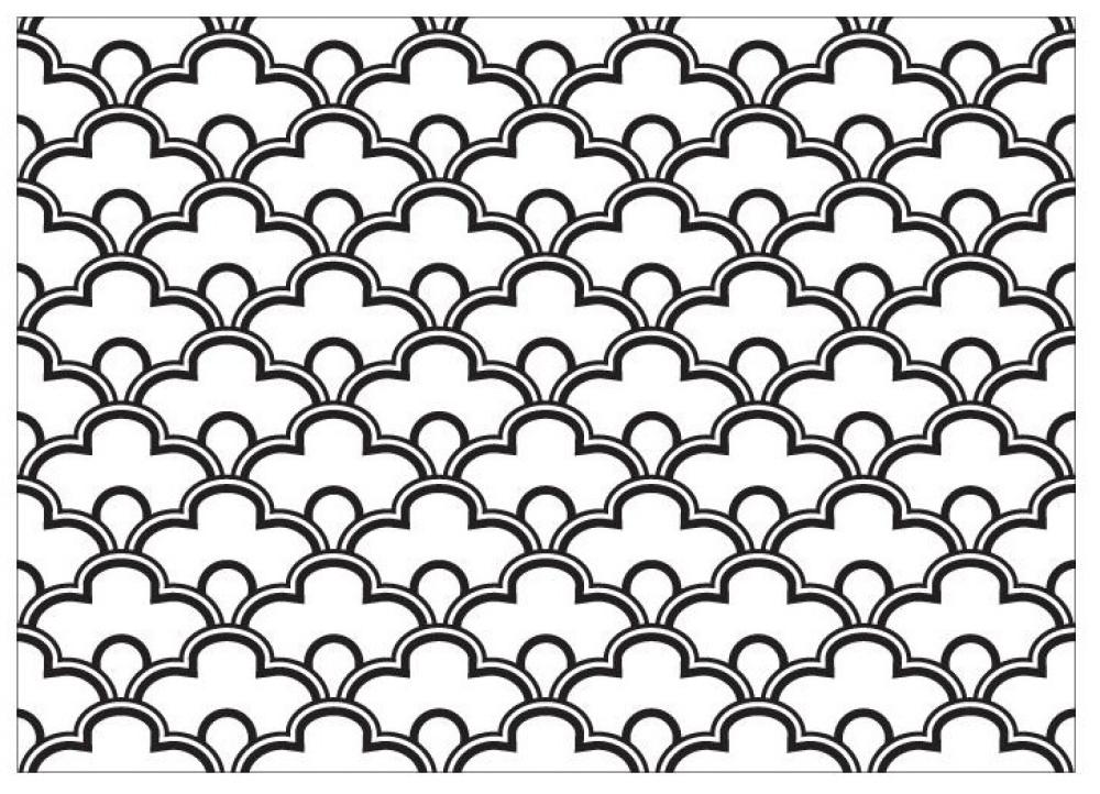 CGull Embossing Folder - Scallop Pattern