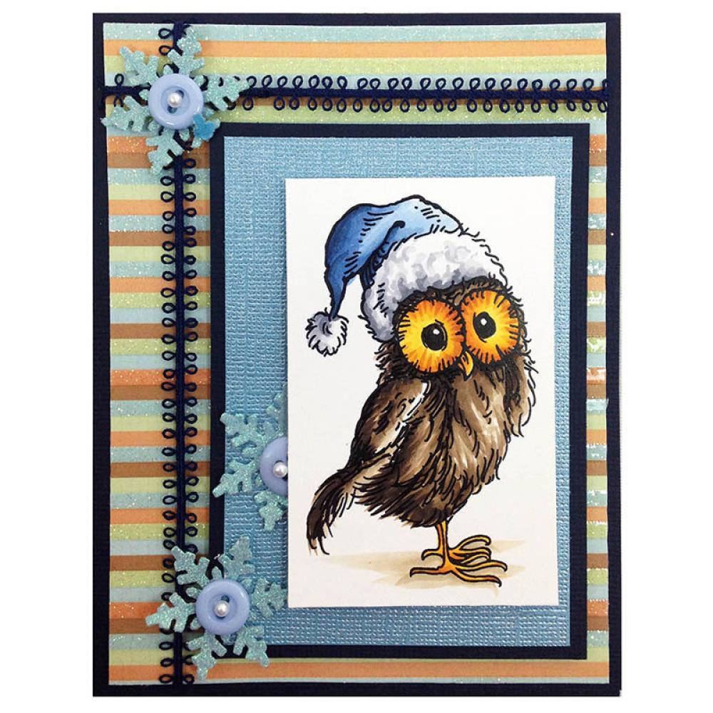 Stampendous Stempel Cling Santa Hut Owl