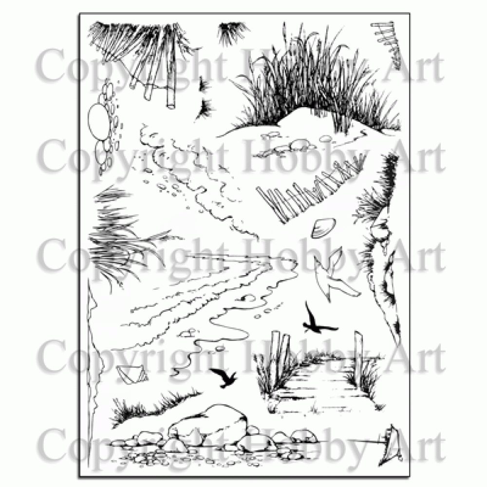 Hobby Art Clear Stamps Shore Scenes CS239D