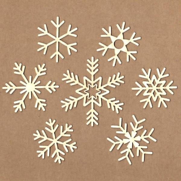 Chipboard Set Snowflakes #4034