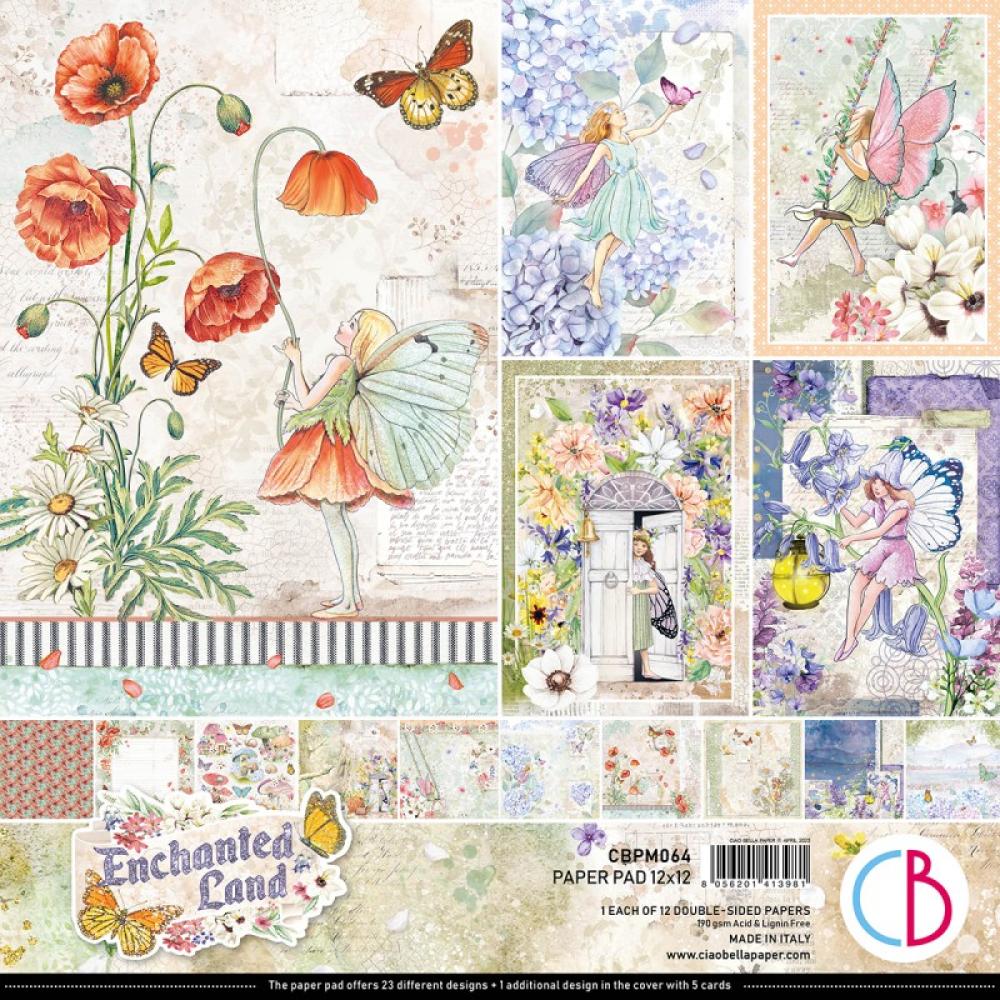 Ciao Bella 12x12 Paper Pad Enchanted Land CBPM064