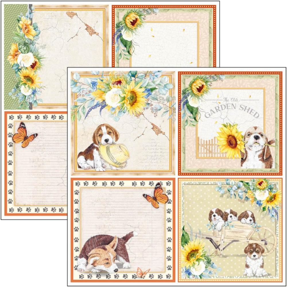 Ciao Bella 12x12 Patterns Pad Farmhouse Garden CBPT063