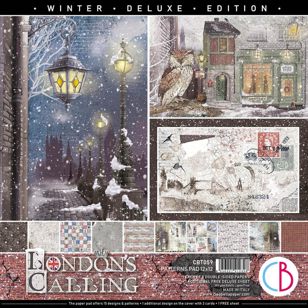 Ciao Bella 12x12 Patterns Pad London´s Calling CBPT059