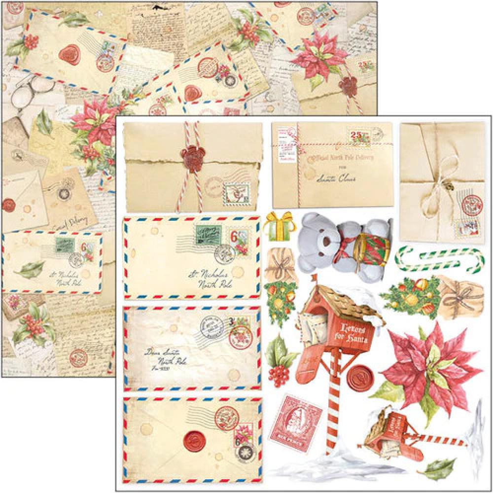 Ciao Bella 6x6 Fussy Cut Pad Dear Santa CBQE070