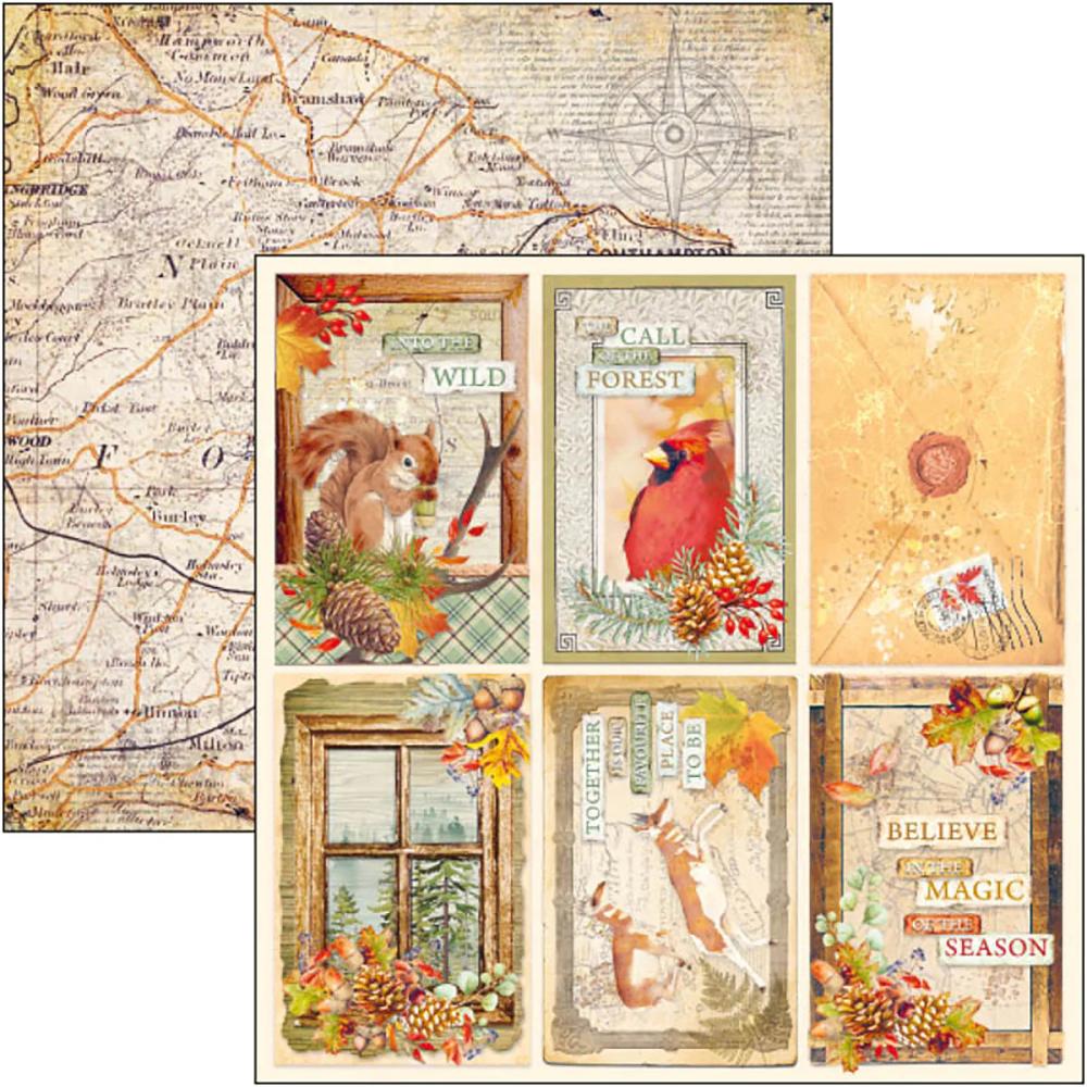 Ciao Bella 8x8 Paper Pad Into the Wild #CBH067