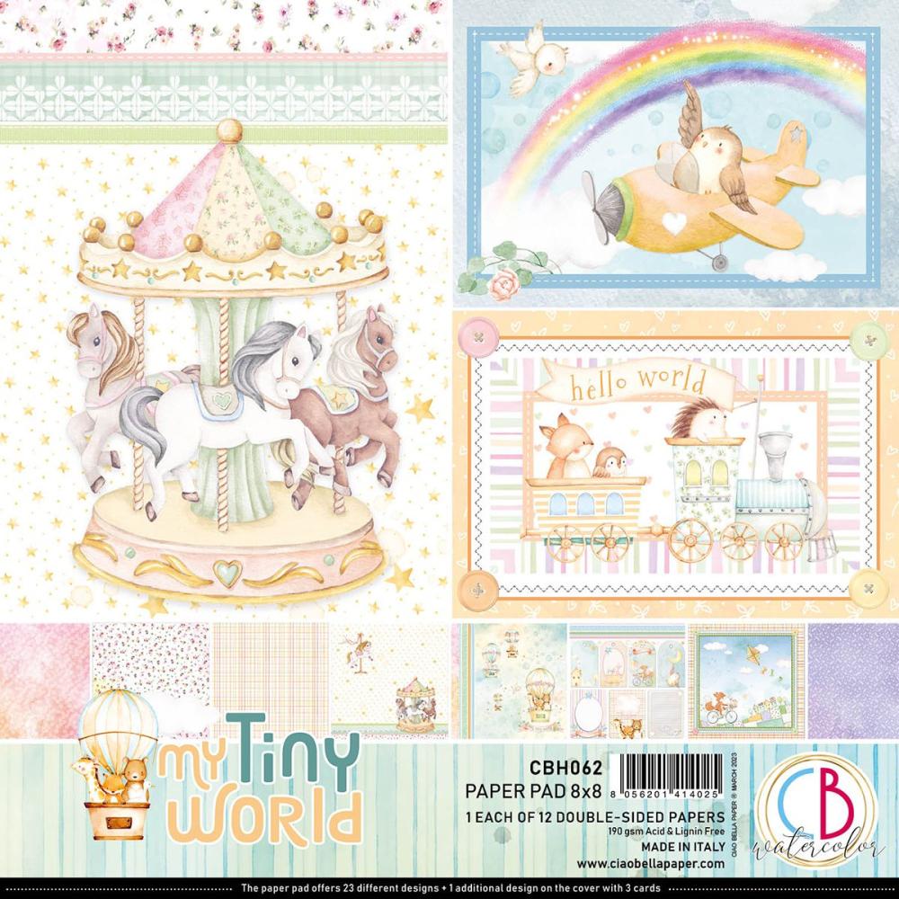 Ciao Bella 8x8 Paper Pad My Tiny World #CBH062