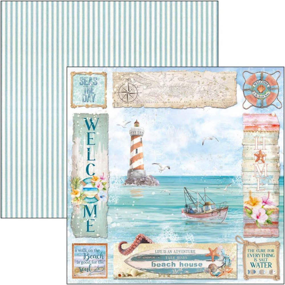 Ciao Bella 8x8 Paper Pad Summer Breeze #CBH065