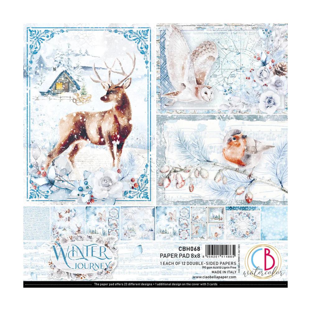 Ciao Bella 8x8 Paper Pad Winter Journey #CBH068