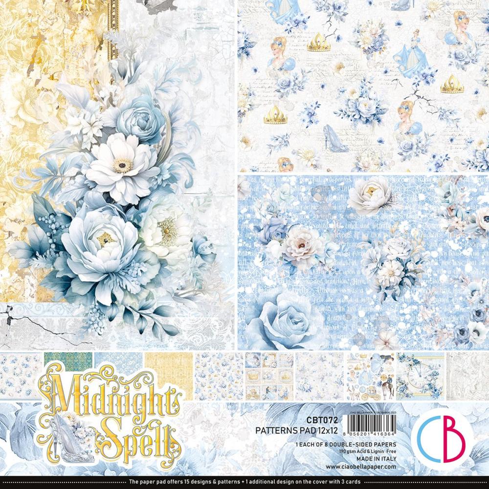 Ciao Bella Midnight Spell 12x12 Patterns Pad CBPT072