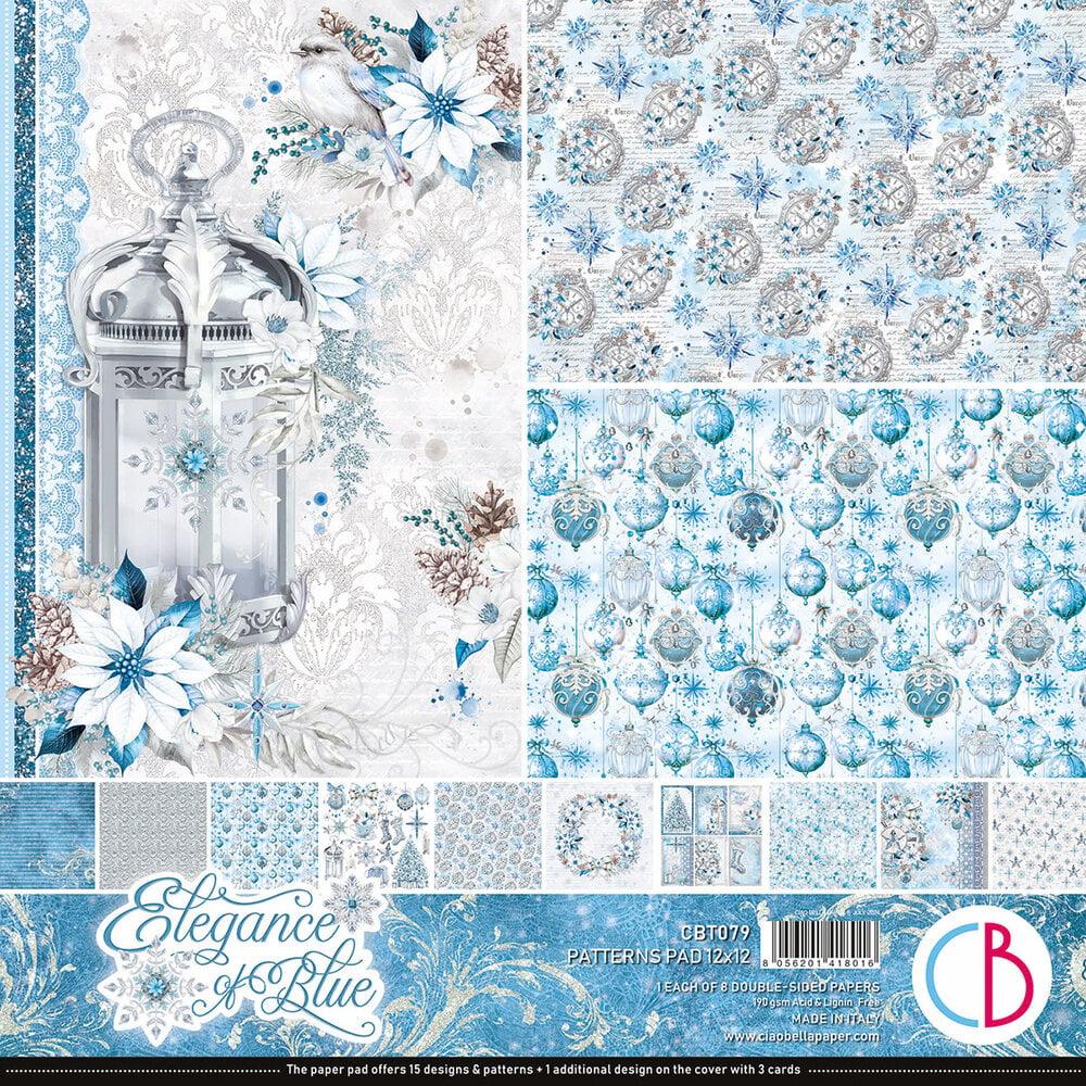 Ciao Bellla Elegance of Blue 12x12 Patterns Pad CBT079