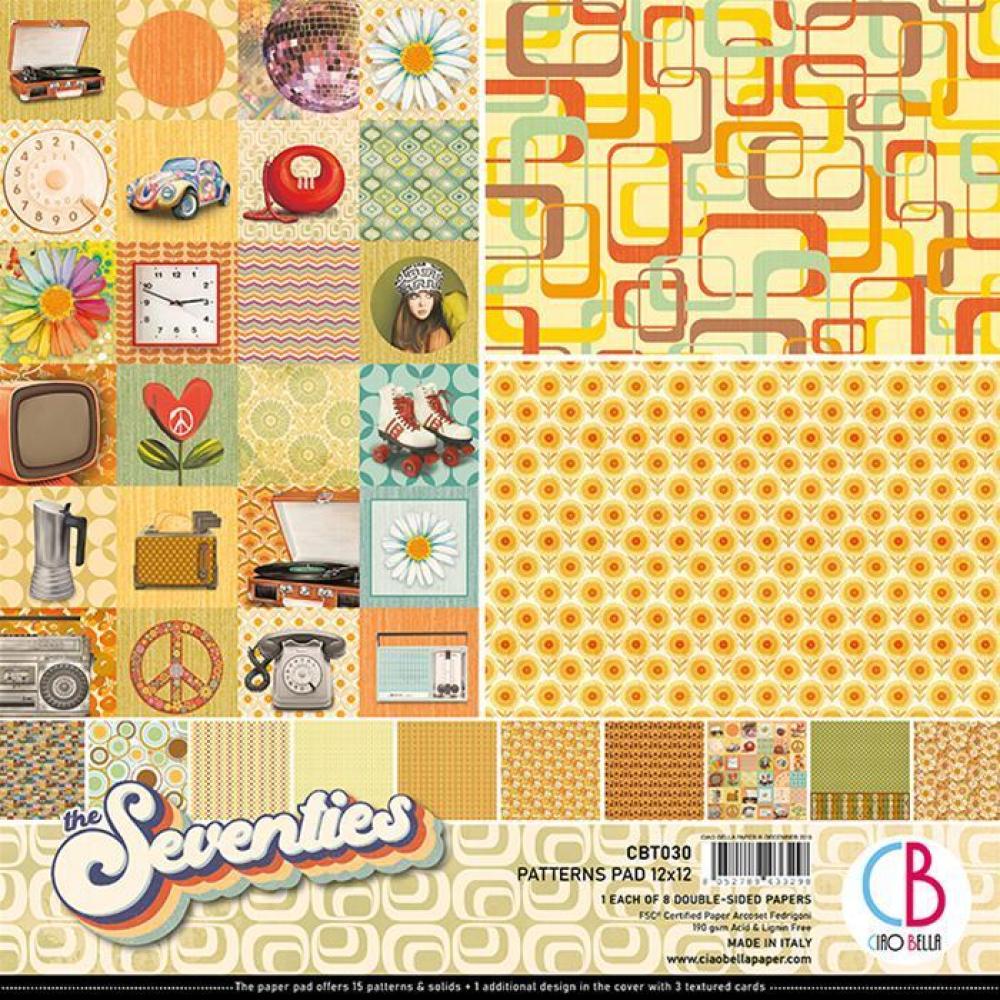 Ciao Bella 12x12 Patterns Pad The Seventies #CBT030