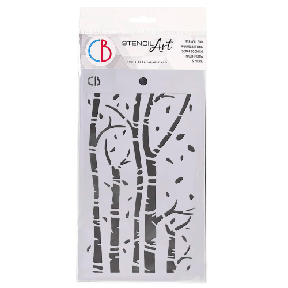 Ciao Bella Stencil Birch Trees MS057