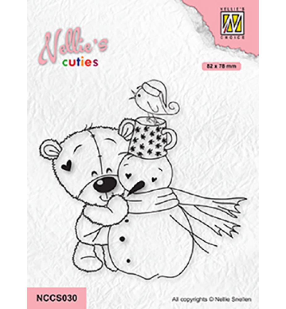 Clear Stamp Snowman with Bear NCCS030