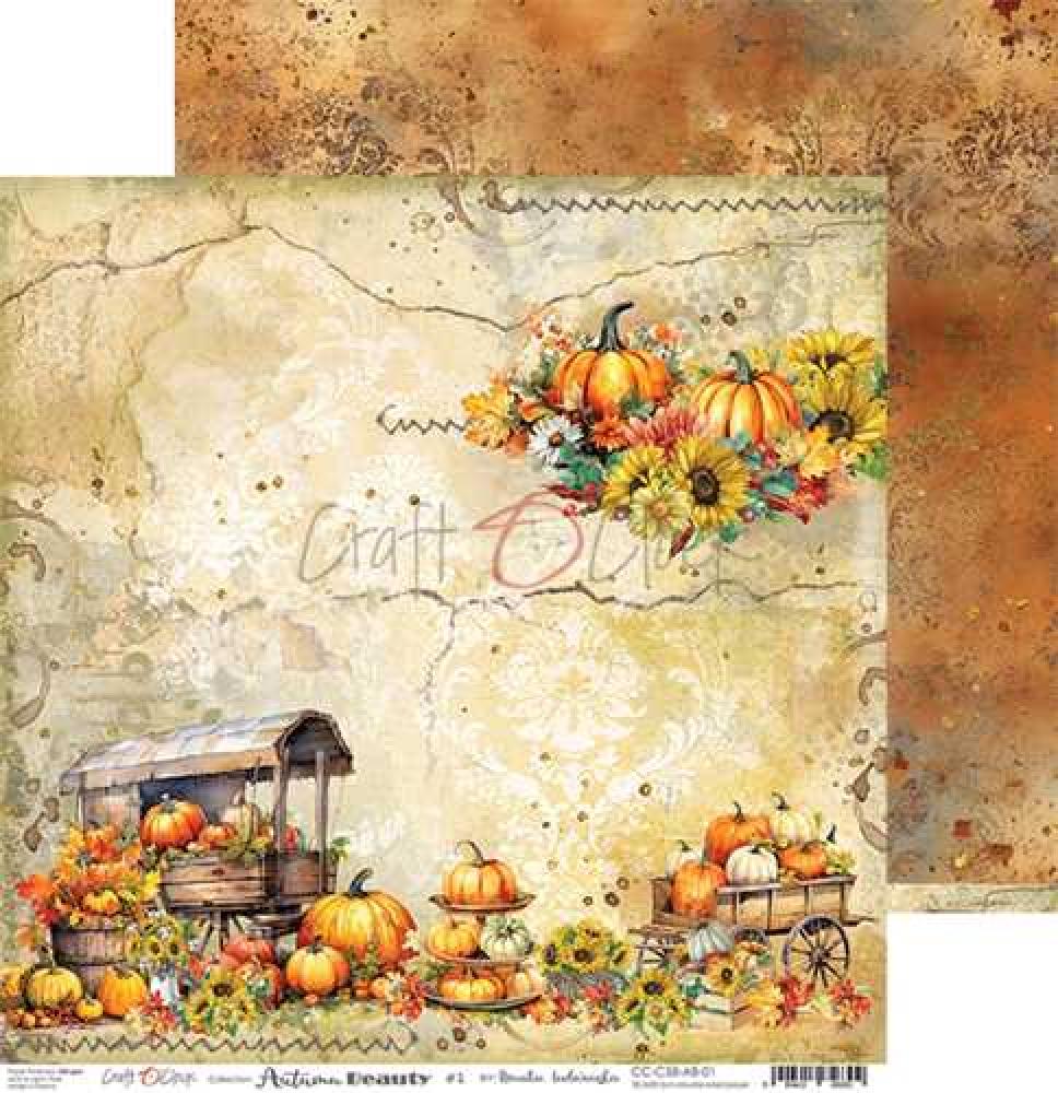 Craft O Clock 12x12 Paper Pad Autumn Beauty