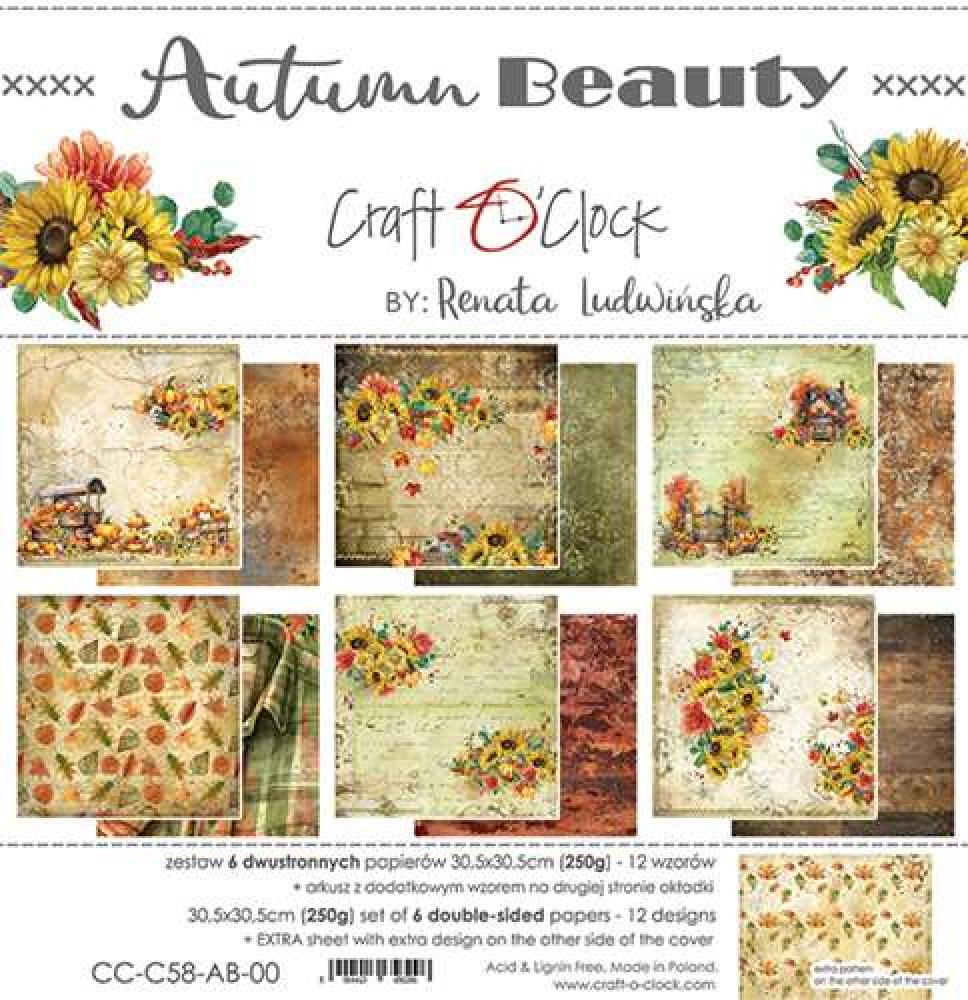 Craft O Clock 12x12 Paper Pad Autumn Beauty