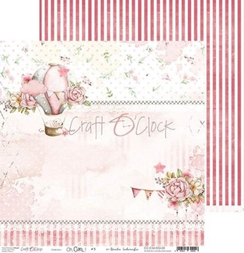 Craft O Clock 12x12 Paper Pad Oh Girl