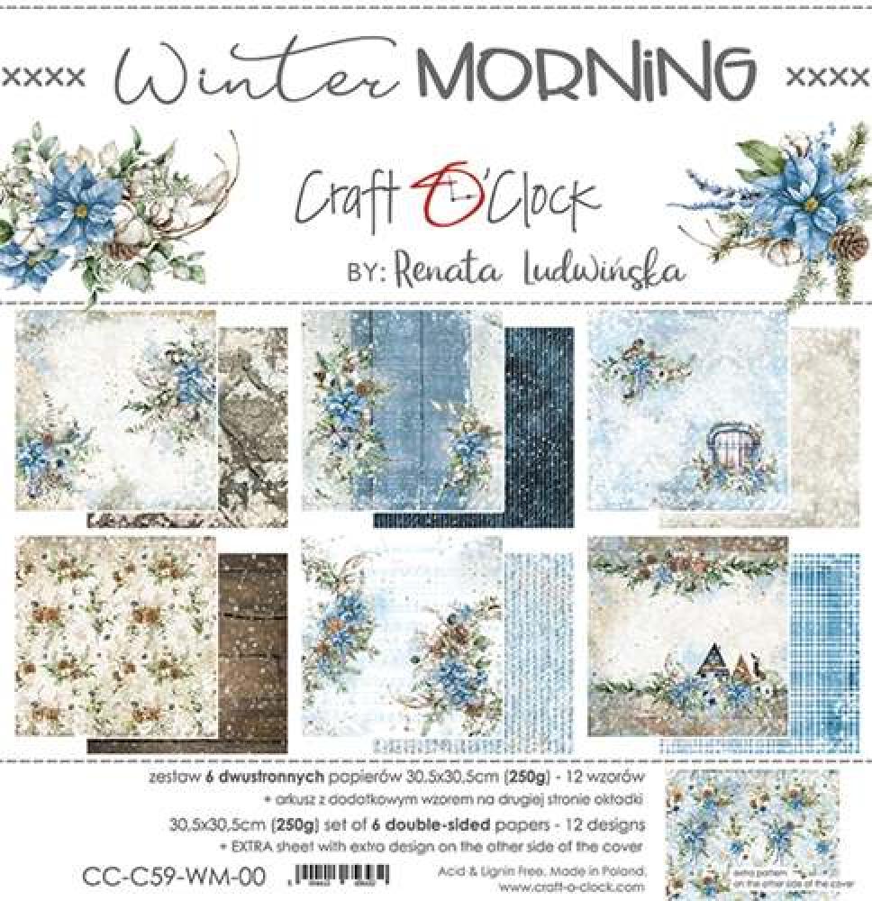 Craft O Clock 12x12 Paper Pad Winter Morning