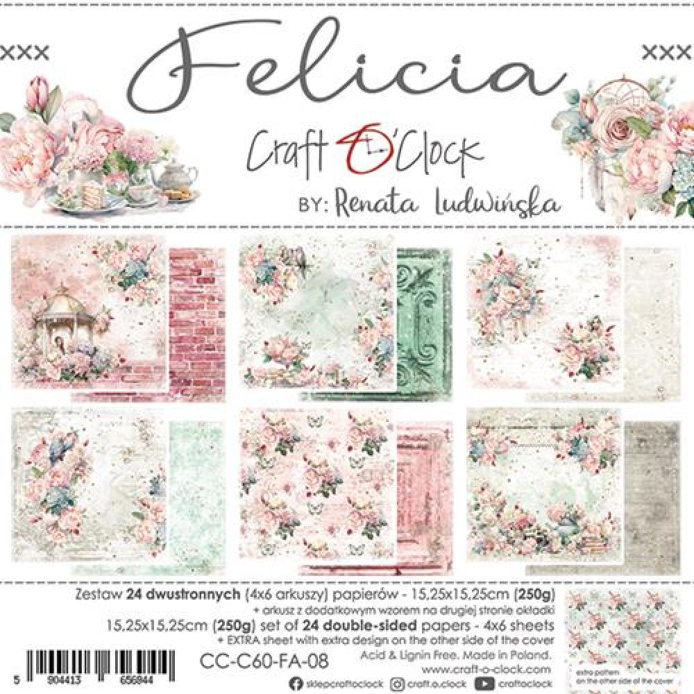 Craft O Clock 6x6 Paper Pad Felicia