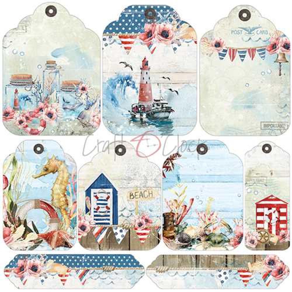 Craft O Clock 6x6 Paper Pad Seaside Greetings