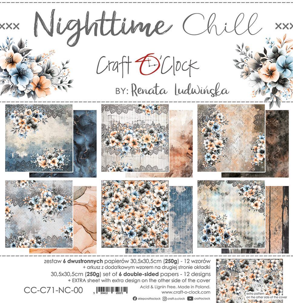 Craft O Clock Nighttime Chill 12x12 Paper Pad