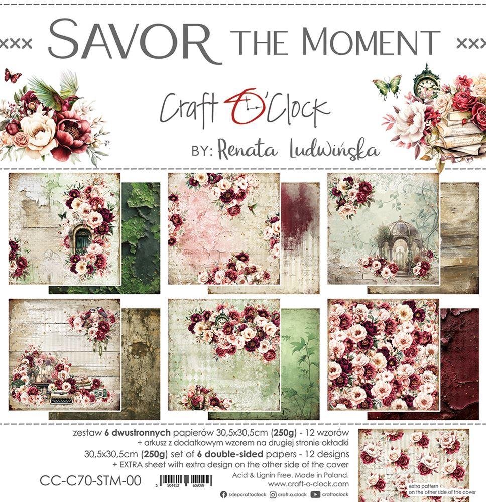 Craft O Clock Savor the Moment 12x12 Paper Pad