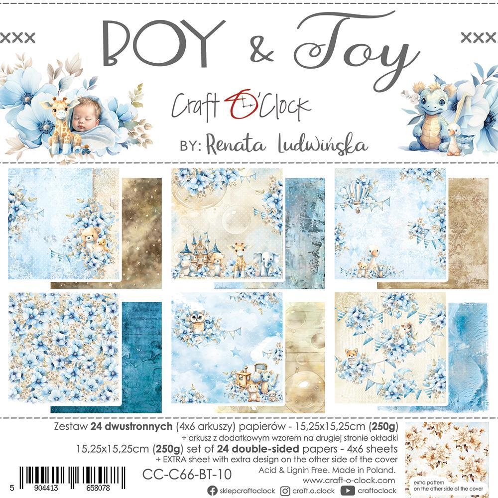 Craft o Clock Boy & Toy 6x6 Paper Pad