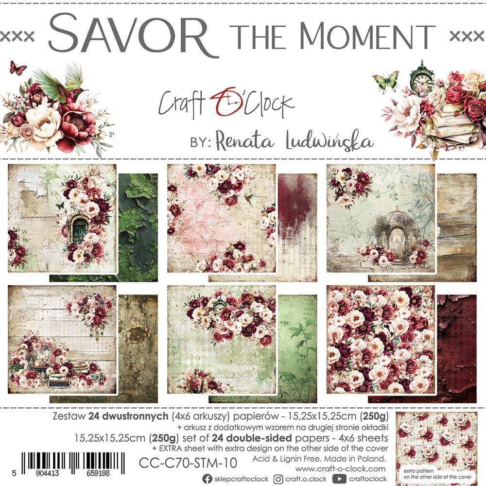 Craft o Clock Savor the Moment 6x6 Paper Pad