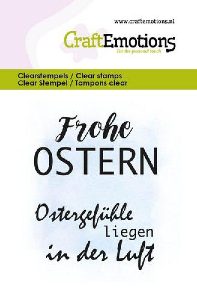 CraftEmotions Clear Stamp Frohe Ostern #5008