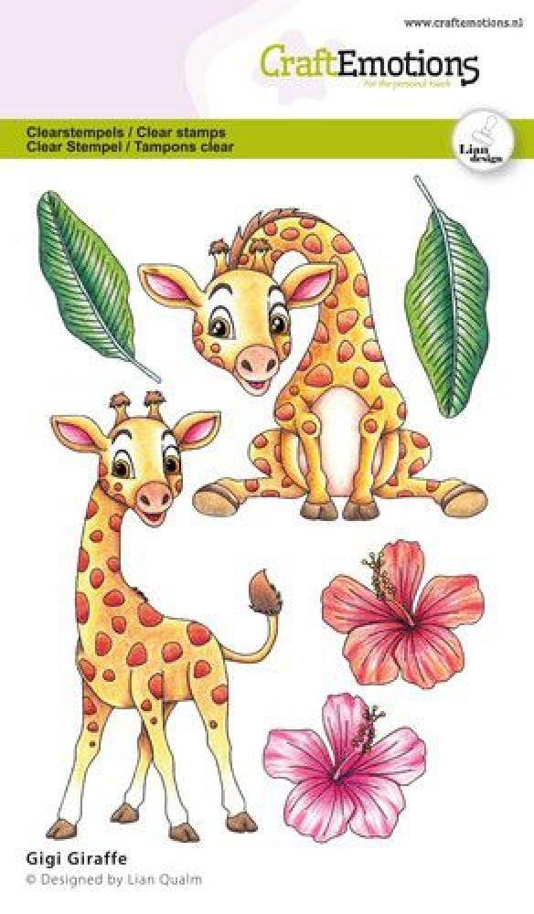 CraftEmotions Clear Stamp Gigi Giraffe #2714