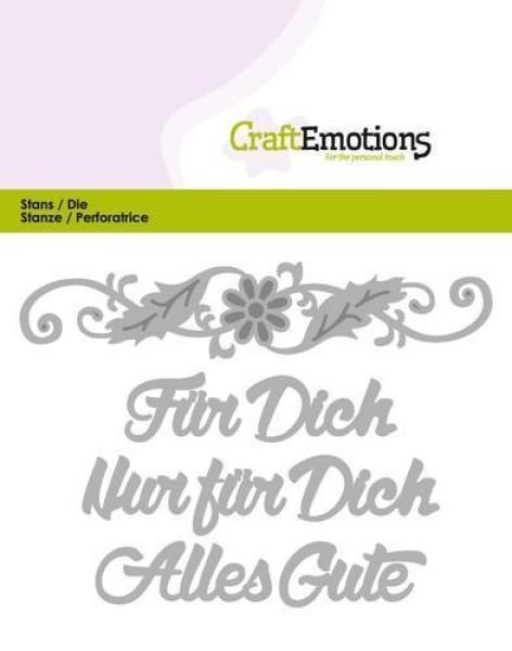 CraftEmotions Stanze Für dich #0418